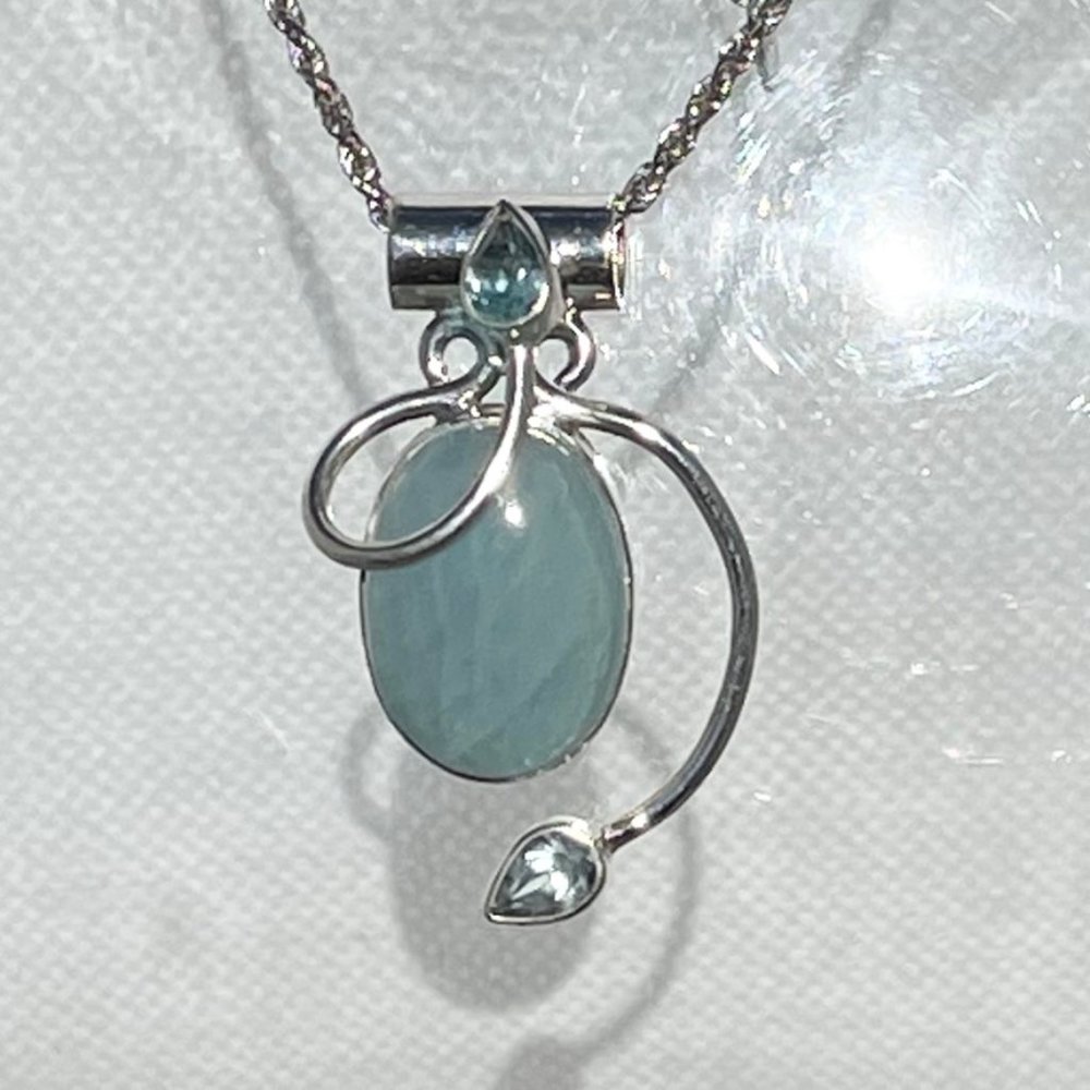 Brazil Aquamarine & Blue Topaz Sterling Silver